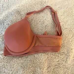 Blush color unlined wire cup bra